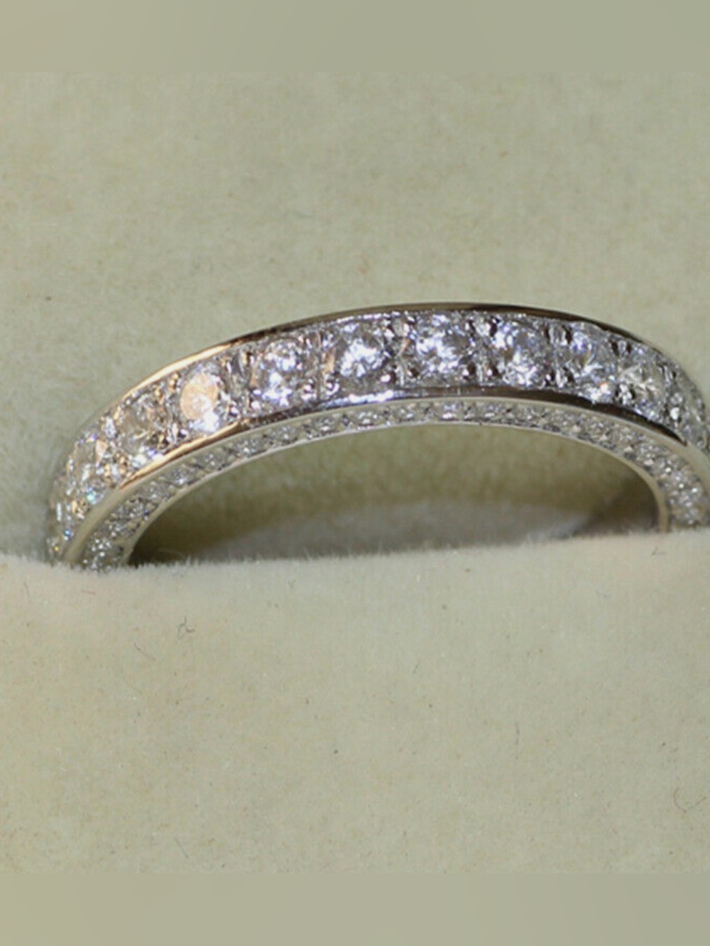 Gorgeous Silver Rings for Women Simulated White Sapphire Rings Jewelry Size 6-10